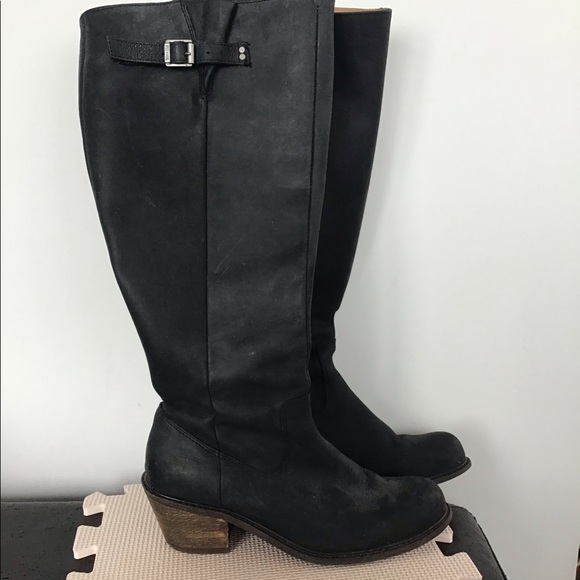 Fluevog “Luna” Black Heeled Boot Size 7.5 - Picture 2 of 2